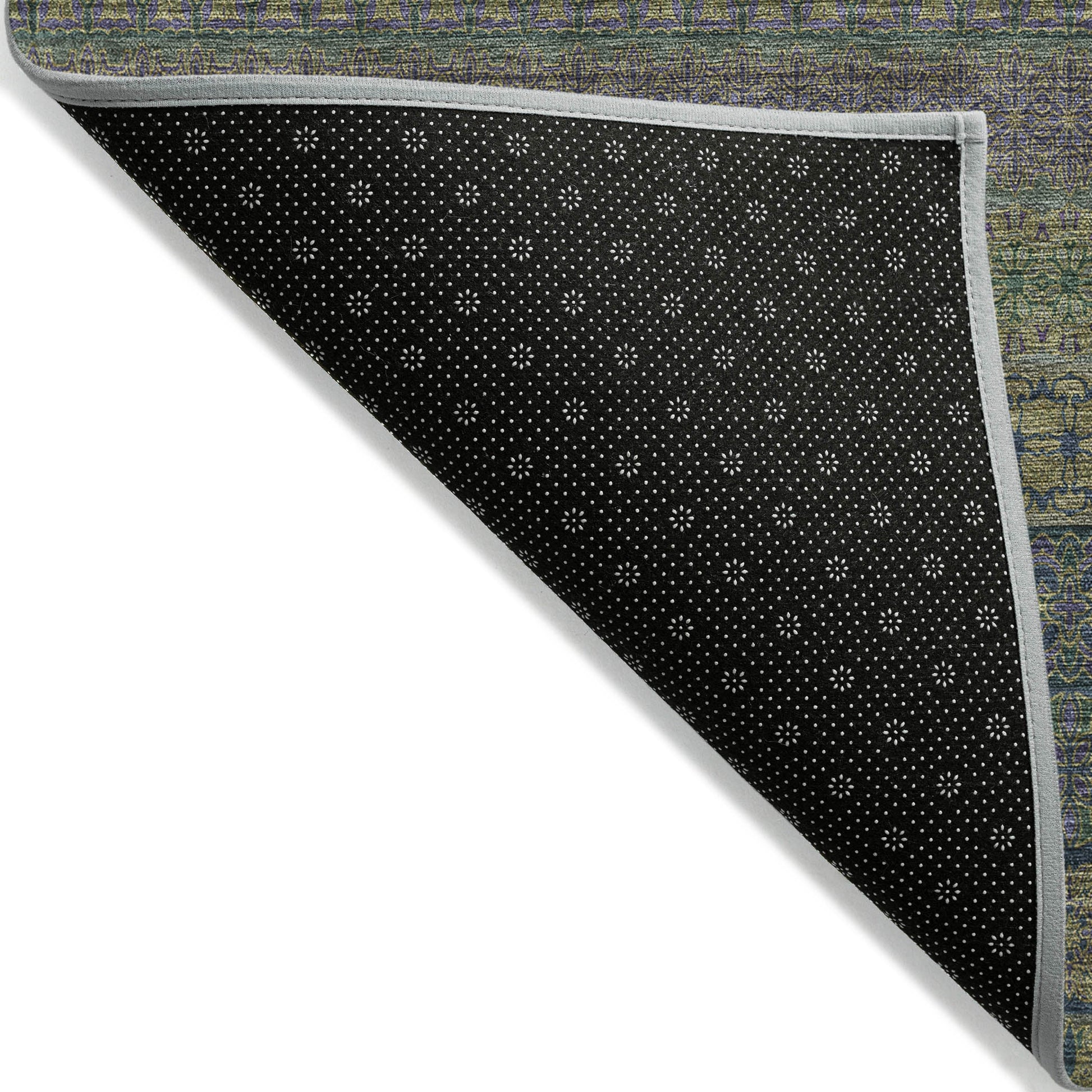 Addison Rugs Stripes Olive Washable Indoor-Outdoor Rug