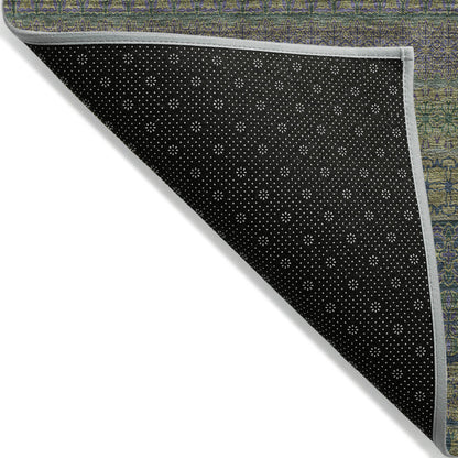 Addison Rugs Stripes Olive Washable Indoor-Outdoor Rug