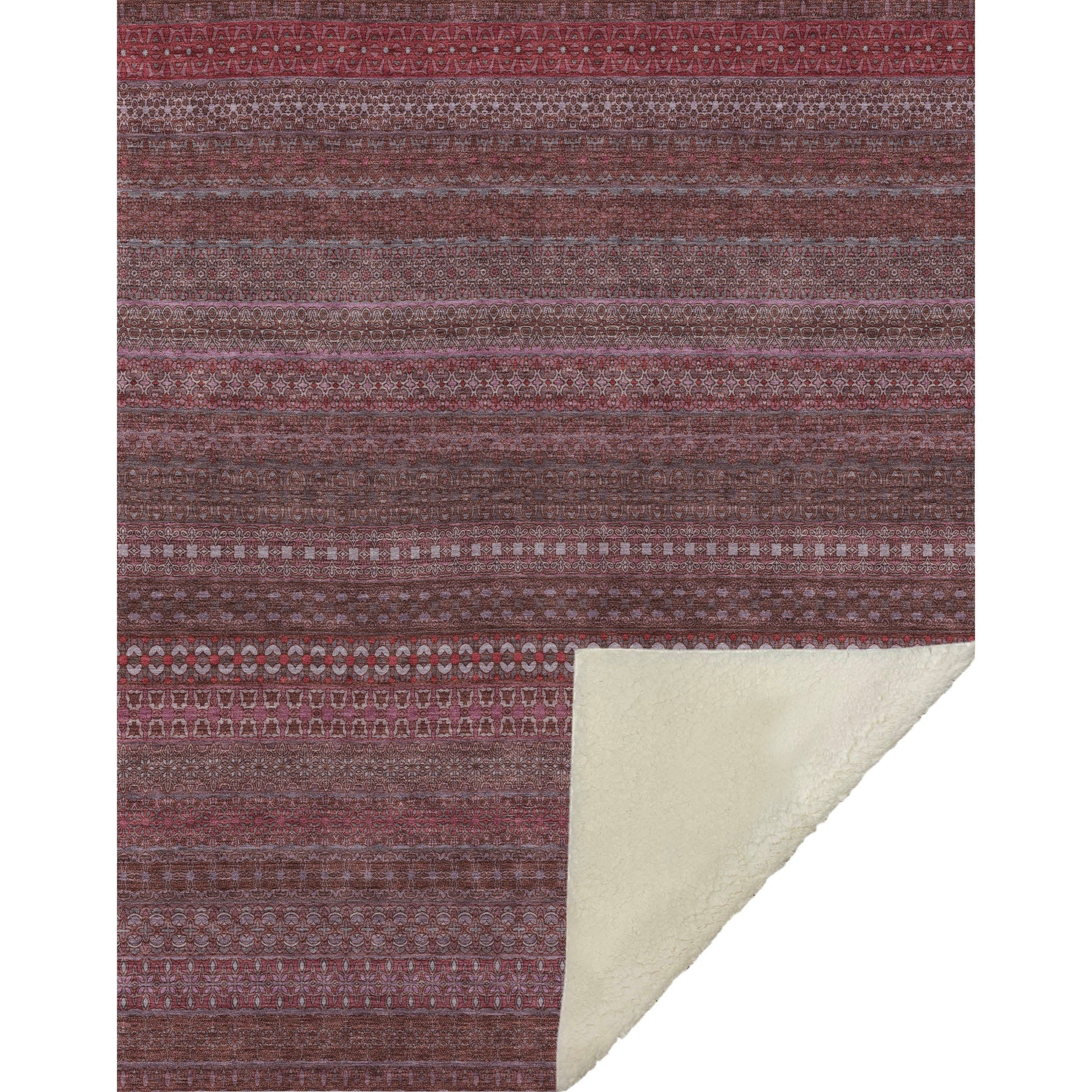 Addison Rugs Stripes Red Washable Indoor-Outdoor Rug