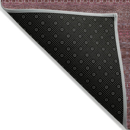 Addison Rugs Stripes Red Washable Indoor-Outdoor Rug