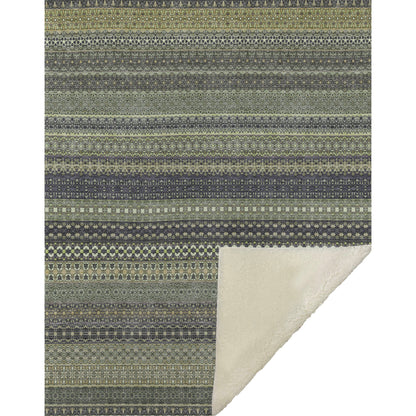 Addison Rugs Stripes Sage Washable Indoor-Outdoor Rug