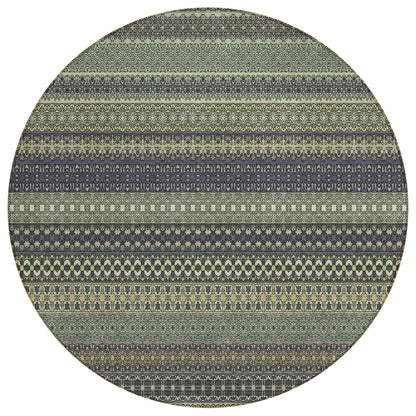 Addison Rugs Stripes Sage Washable Indoor-Outdoor Rug