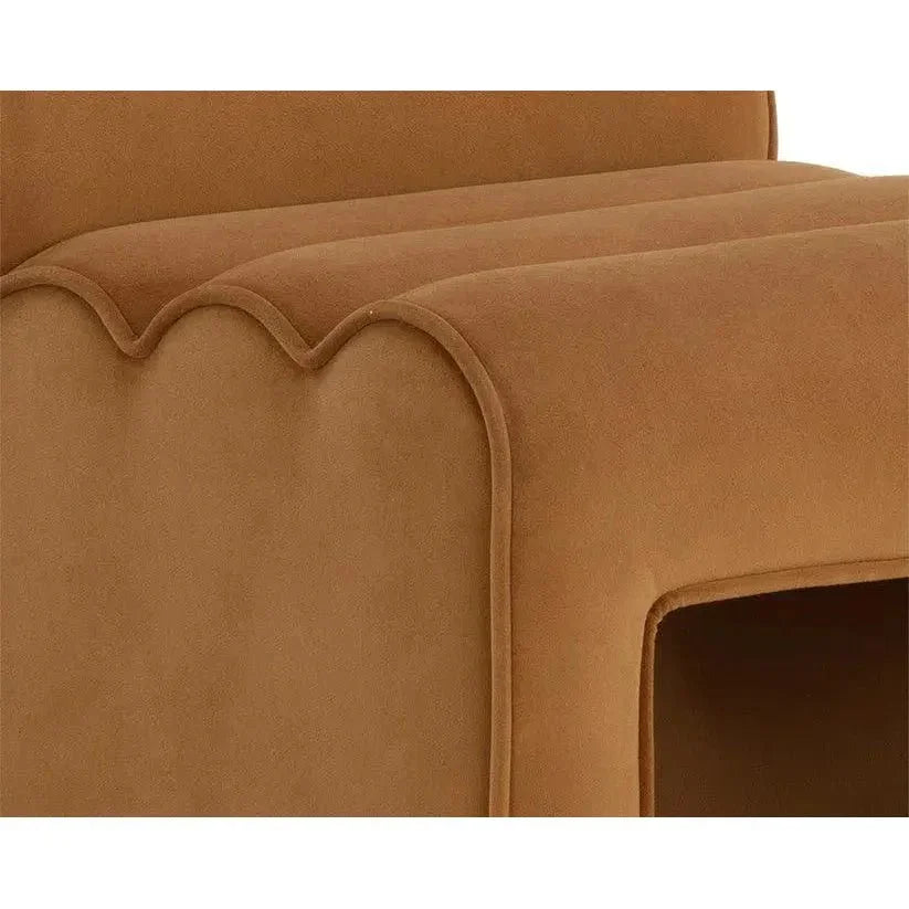 SUNPAN Stuart Tufted Channel Fabric Dining Chair