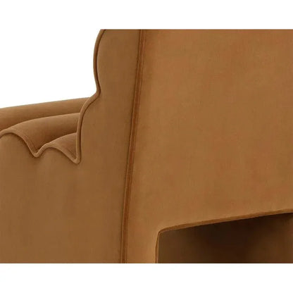 SUNPAN Stuart Tufted Channel Fabric Dining Chair