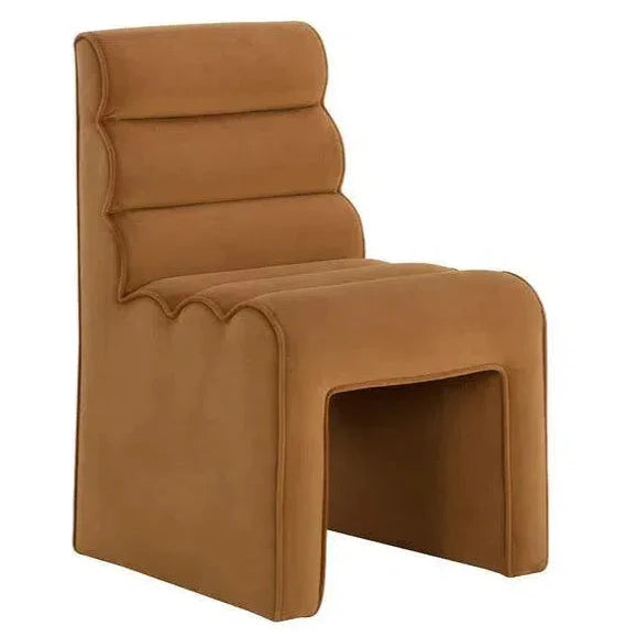 SUNPAN Stuart Tufted Channel Fabric Dining Chair