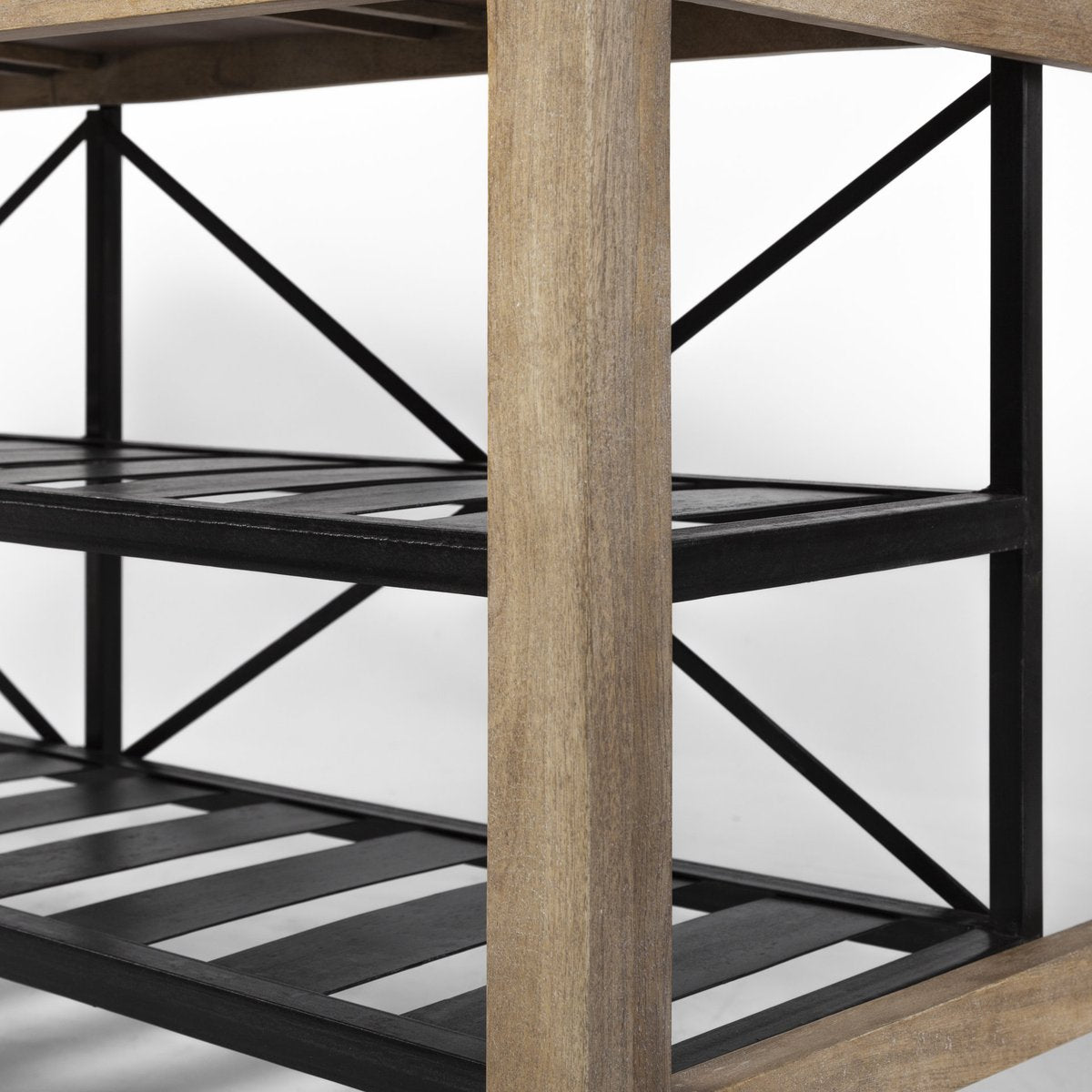 Mercana Stuart Two-Tier Wooden Counter Table