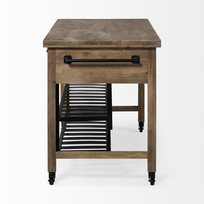 Mercana Stuart Two-Tier Wooden Counter Table