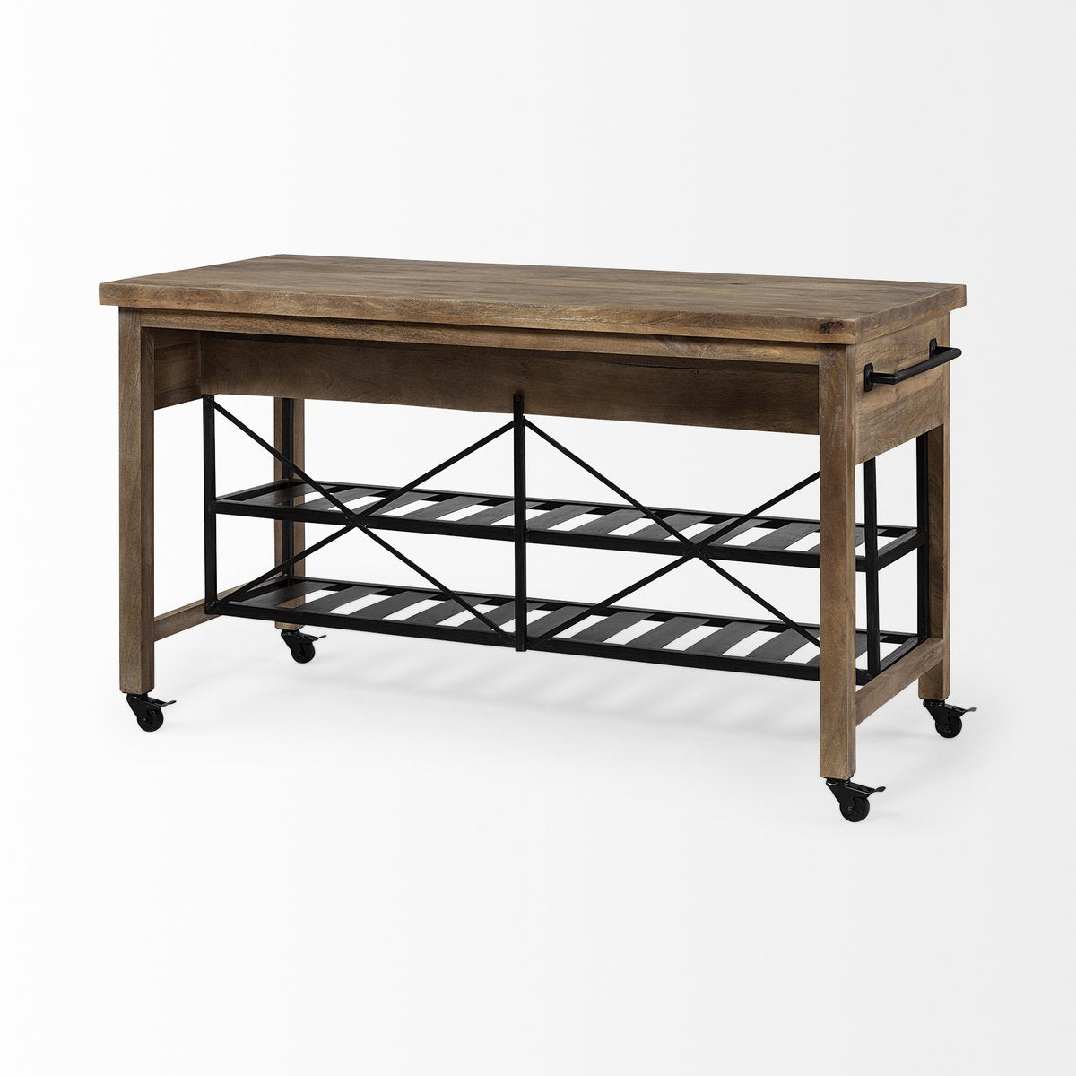 Mercana Stuart Two-Tier Wooden Counter Table