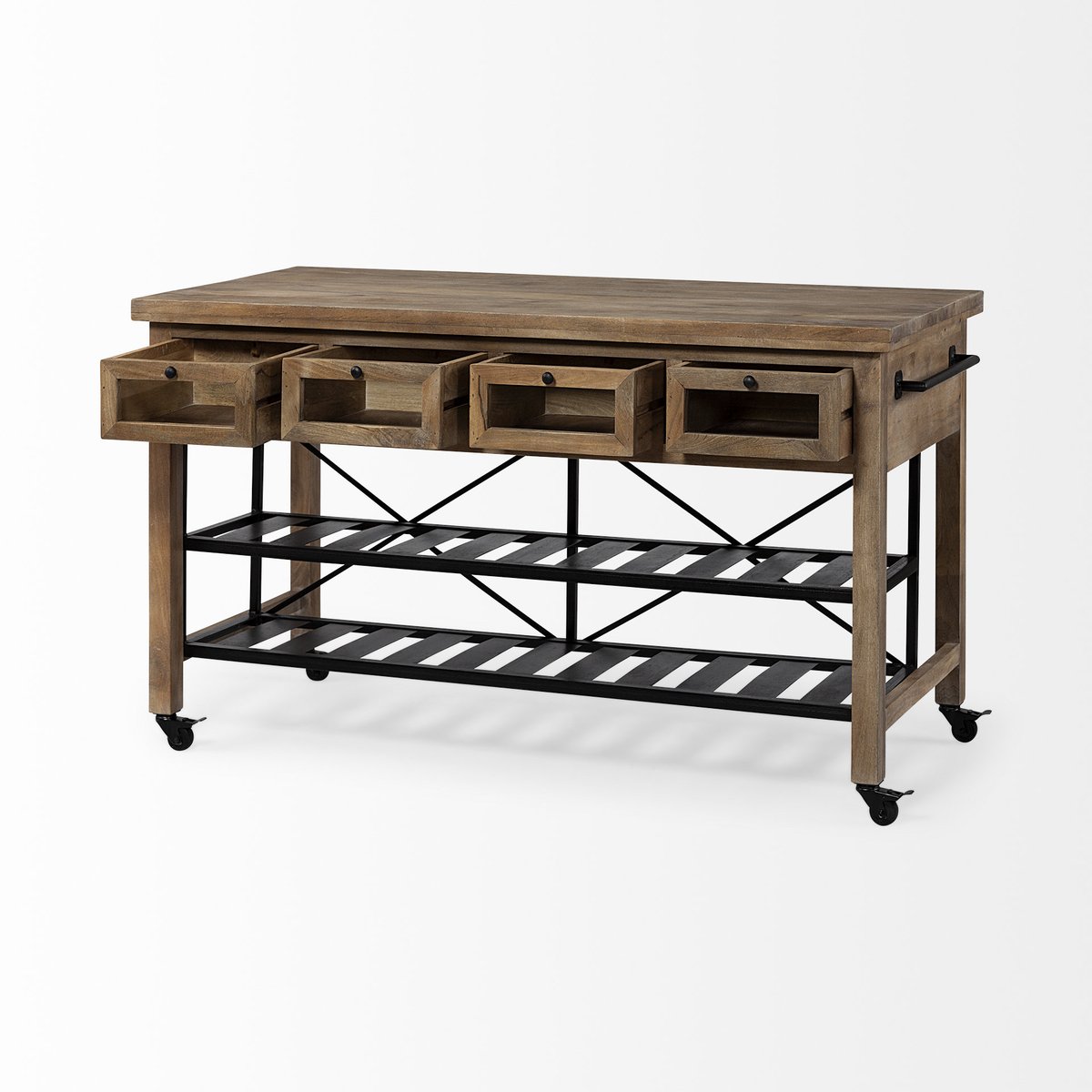 Mercana Stuart Two-Tier Wooden Counter Table