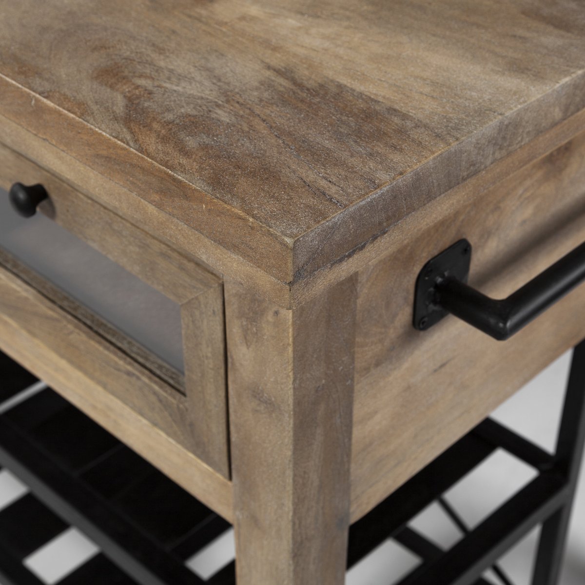 Mercana Stuart Two-Tier Wooden Counter Table