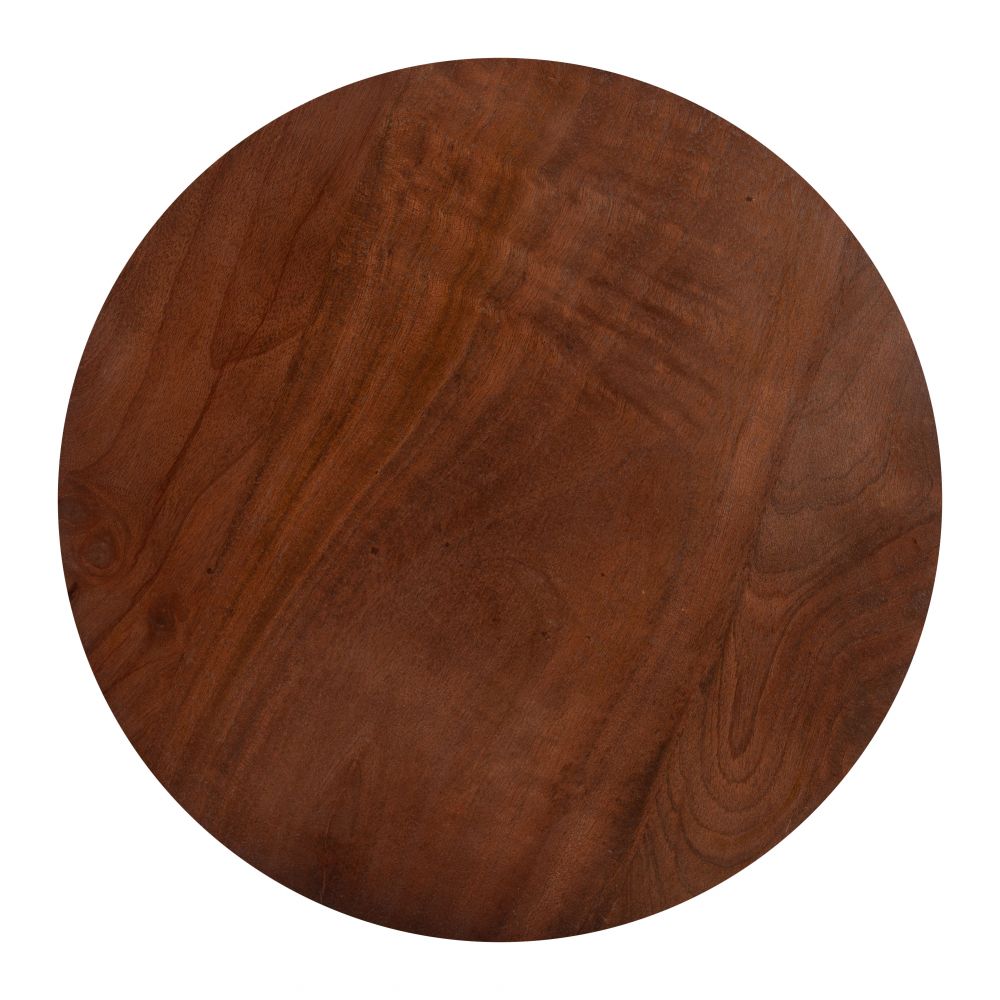 Zuo Modern Stuk Wood Top Round Side Table