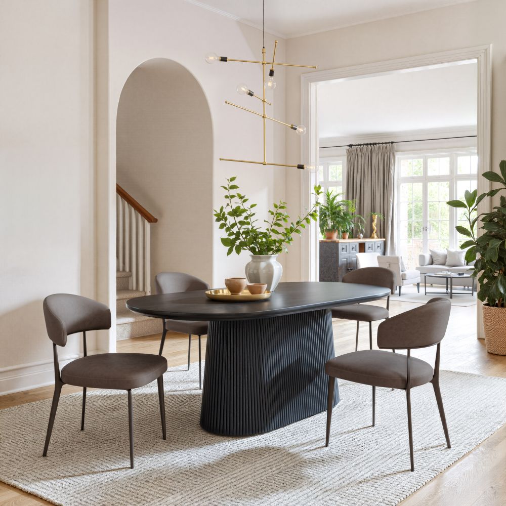 Zuo Modern Sulco Wooden Black Dining Table