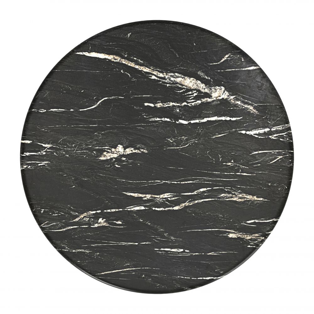 Zuo Modern Sumay Black Marble Top  Round Dining Table
