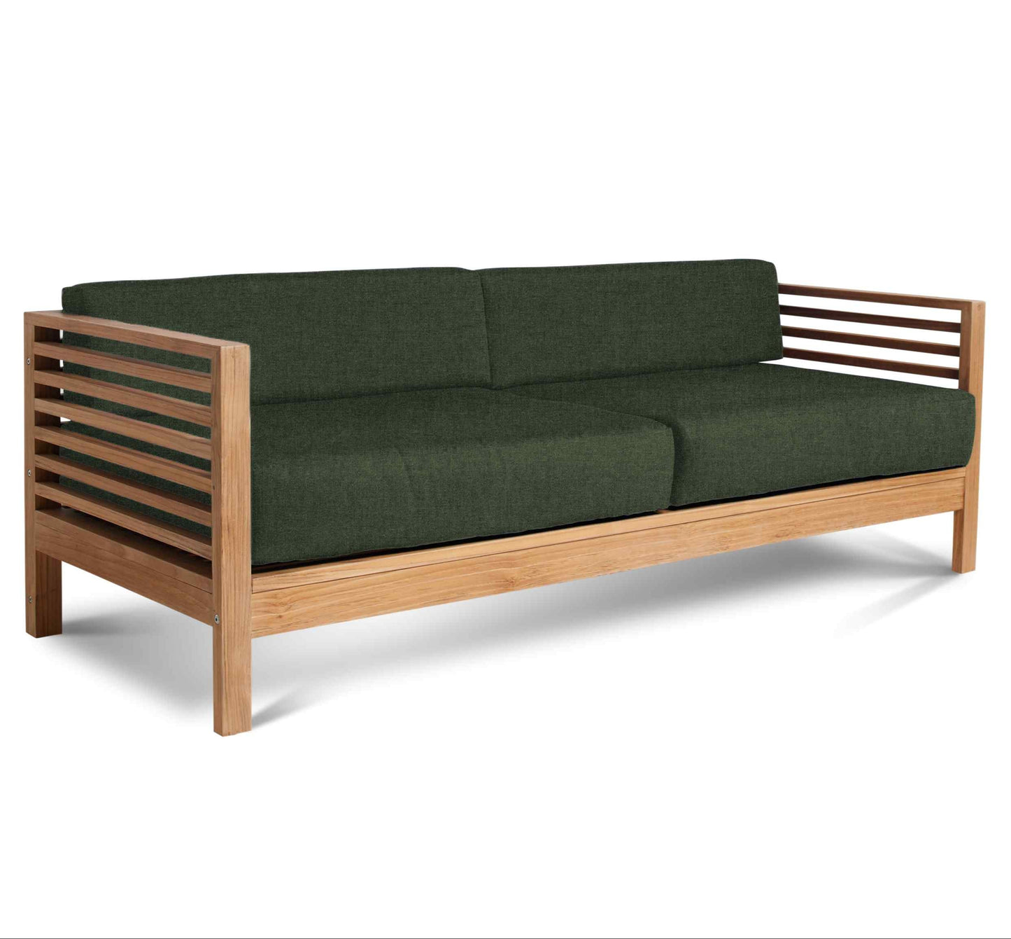 Summer Outdoor Deep Seating Set with Jungle Subrella 5PC-Outdoor Lounge Sets-HiTeak-LOOMLAN