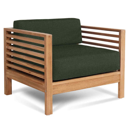 Summer Outdoor Deep Seating Set with Jungle Subrella 5PC-Outdoor Lounge Sets-HiTeak-LOOMLAN