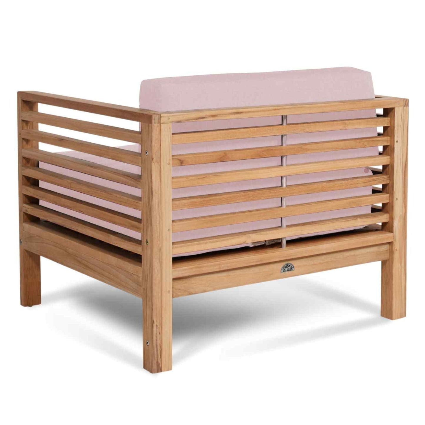 Summer Outdoor Deep Seating Set with Pink Subrella 5PC-Outdoor Lounge Sets-HiTeak-LOOMLAN