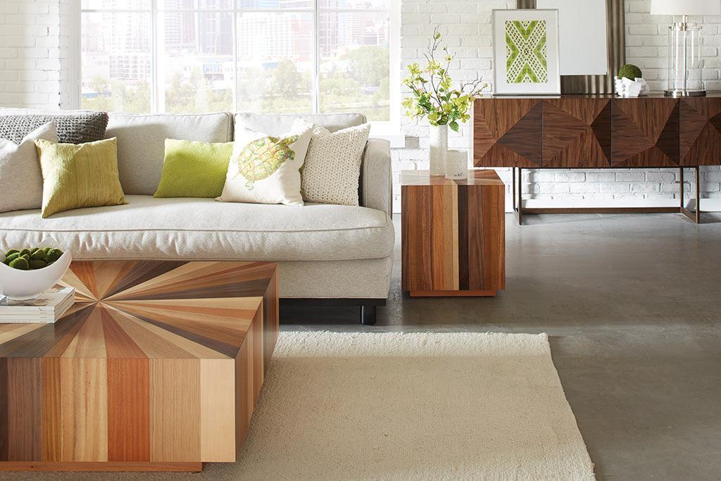 Urbia Sun Mixed Wooden Square Coffee Table