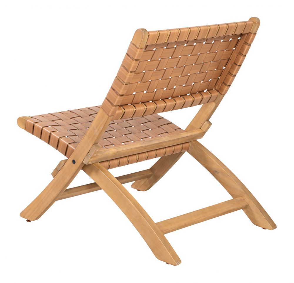 Zuo Modern Sunflare Wooden Frame Outdoor Lounge Chair
