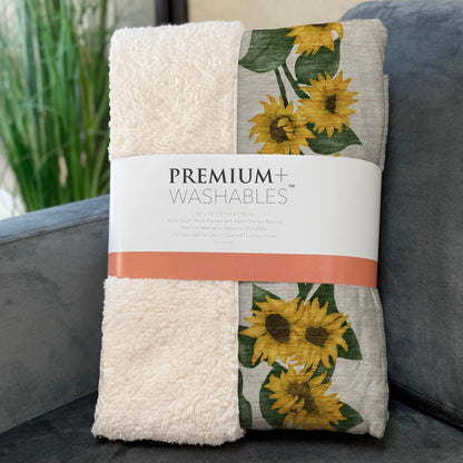 Sunflower Border 50" x 70" Throw Blanket