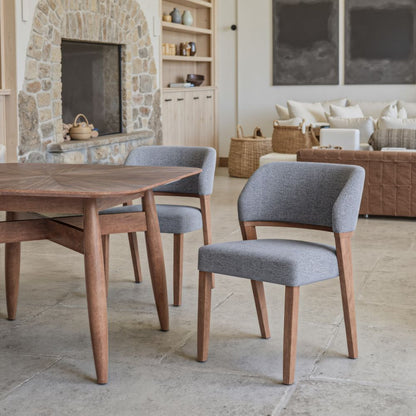 Zuo Modern Sunobu Grey Fabric Dining Chair 2PC