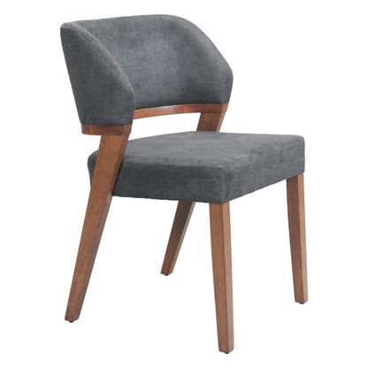 Zuo Modern Sunobu Grey Fabric Dining Chair 2PC