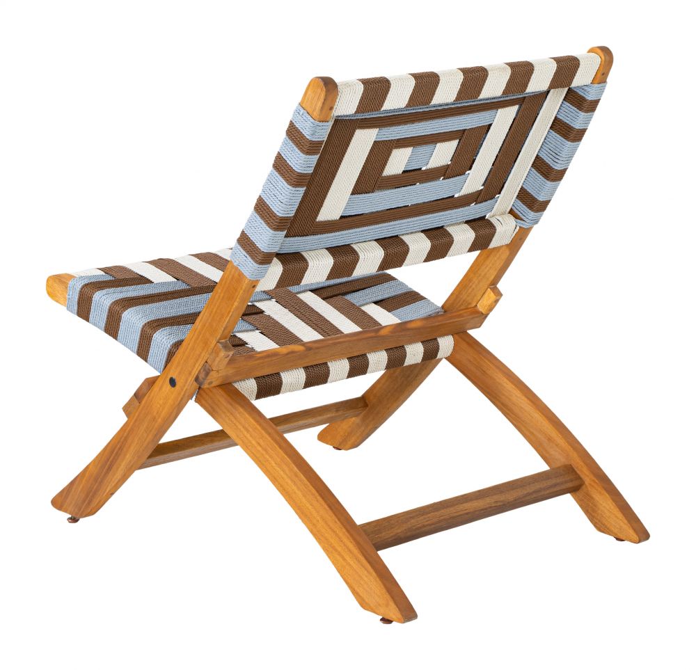 Zuo Modern Sunshine Wooden Frame Outdoor Lounge Chair