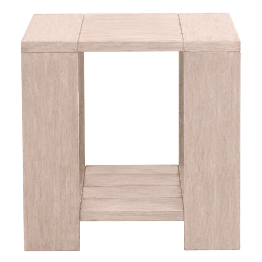 Essentials For Living Sur Wooden Square Outdoor End Table