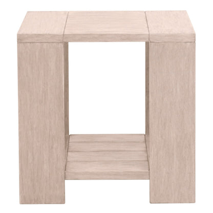 Essentials For Living Sur Wooden Square Outdoor End Table