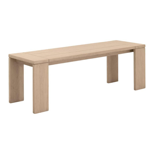 Sur Wooden Backless Outdoor Dining Bench - Heirloom Quality Wood