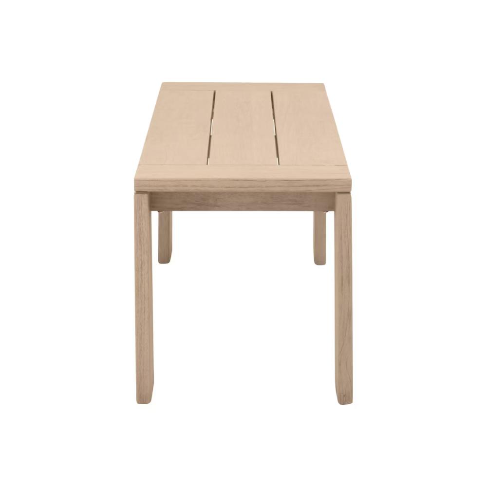 Sur Wooden Backless Outdoor Dining Bench - Heirloom Quality Wood - view 5