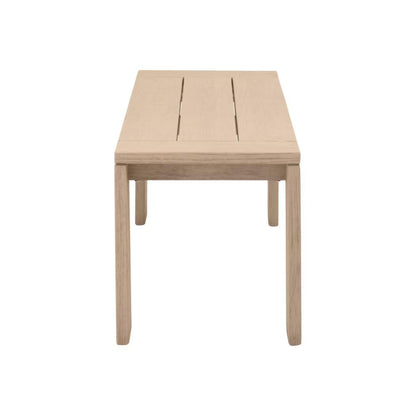 Sur Wooden Backless Outdoor Dining Bench - Heirloom Quality Wood - view 5