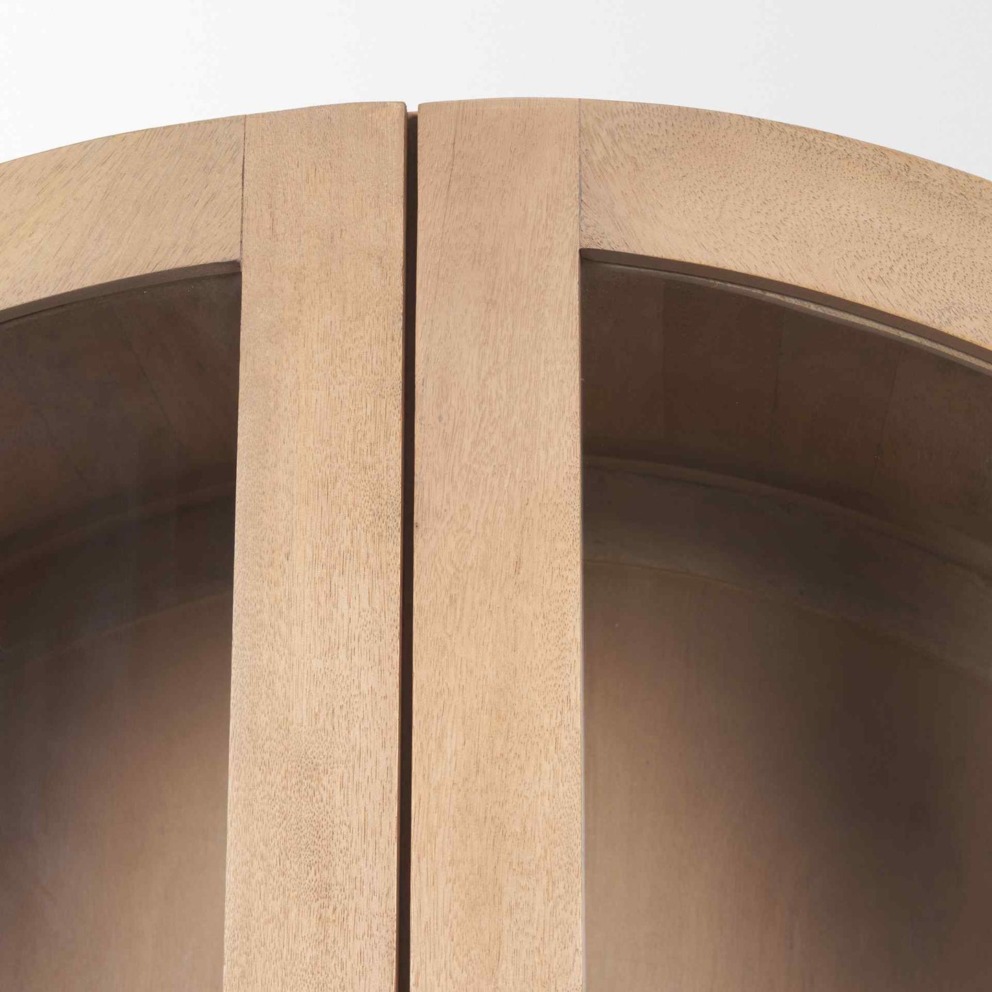 Mercana Suri Glass Doors Arched Bookcase