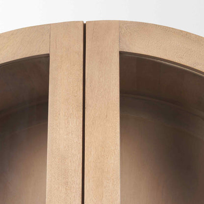 Mercana Suri Glass Doors Arched Bookcase
