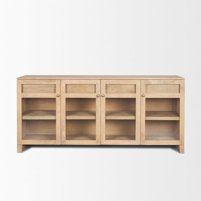 Mercana Suri Three Drawers Wood Sideboard