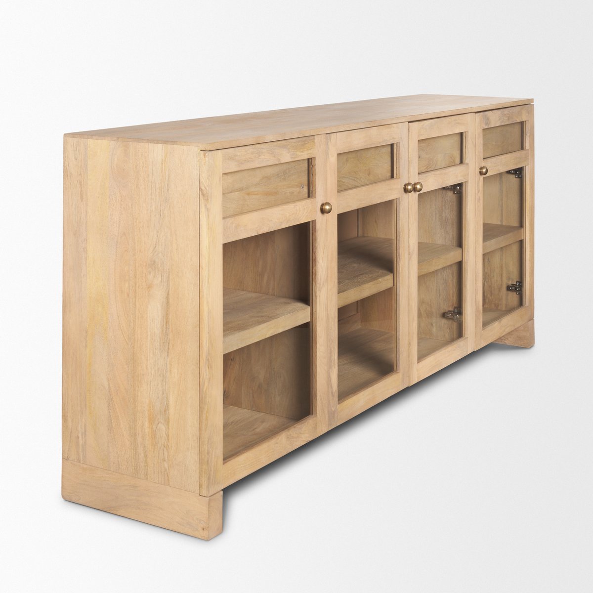 Mercana Suri Three Drawers Wood Sideboard