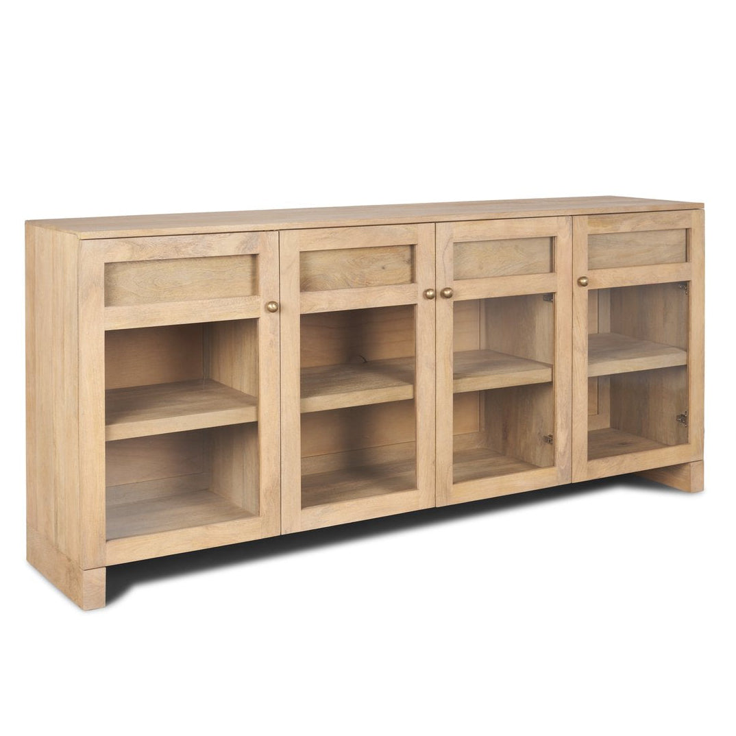 Mercana Suri Three Drawers Wood Sideboard