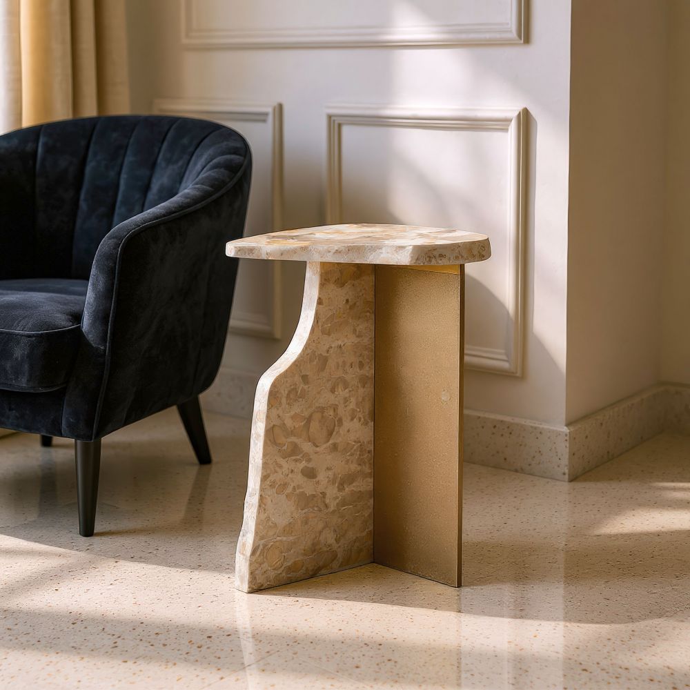 Zuo Modern Surya Marble Side Table