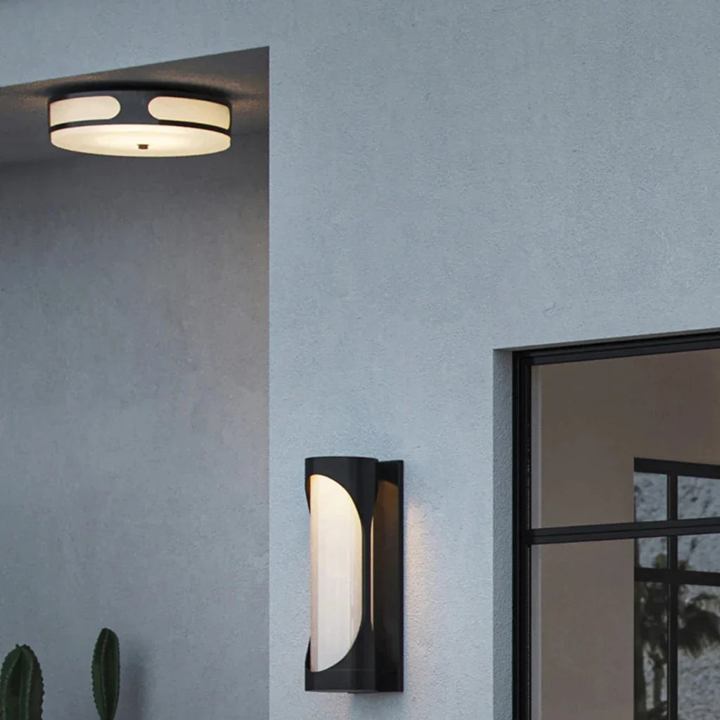 Swale Modern Outdoor Flush Mount Lighting