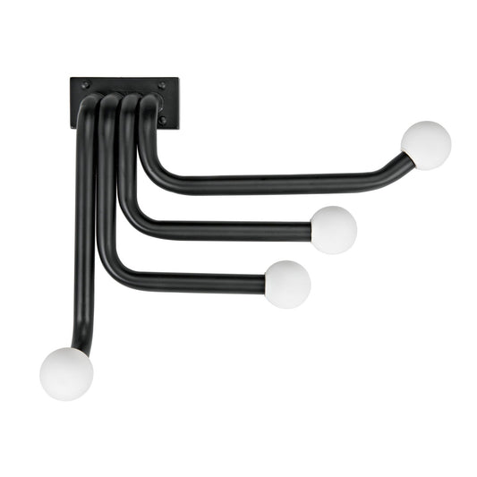 Sweeny Sconce, Black Metal-Wall Sconces-Noir-Sideboards and Things