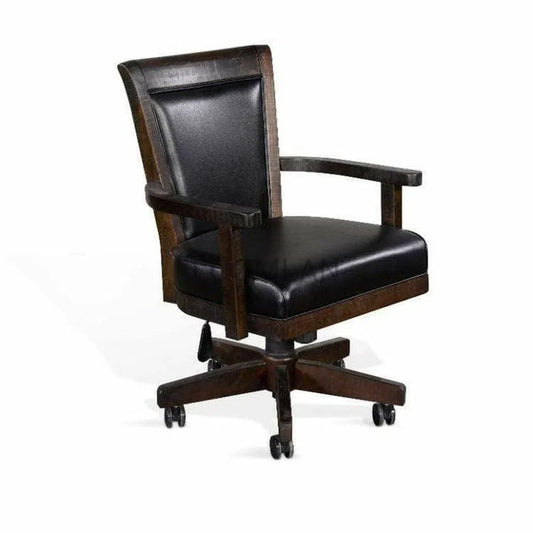 Swivel Leather Game Chair or Home Office Chair Office Chairs Sideboards and Things By Sunny D