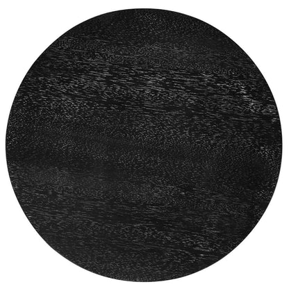Noir Sydney Wooden Black Side Table