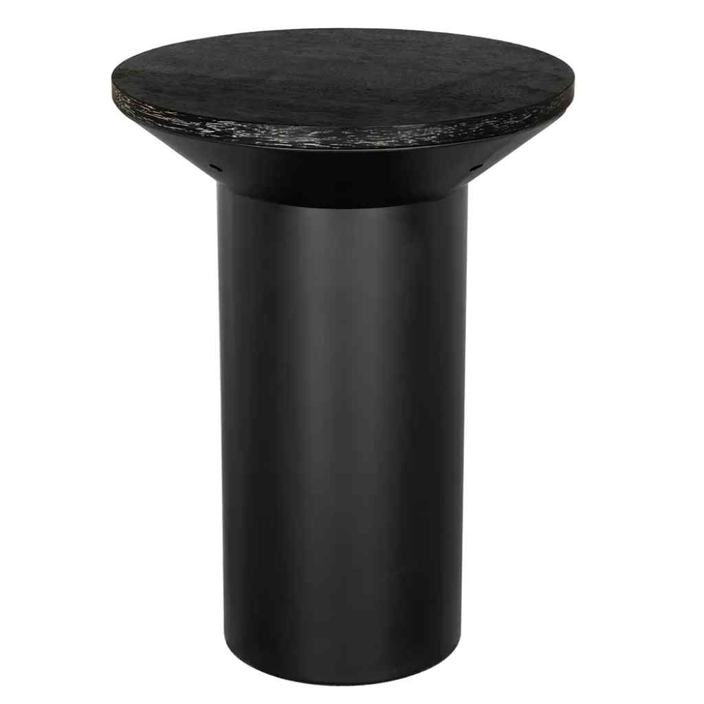 Noir Sydney Wooden Black Side Table