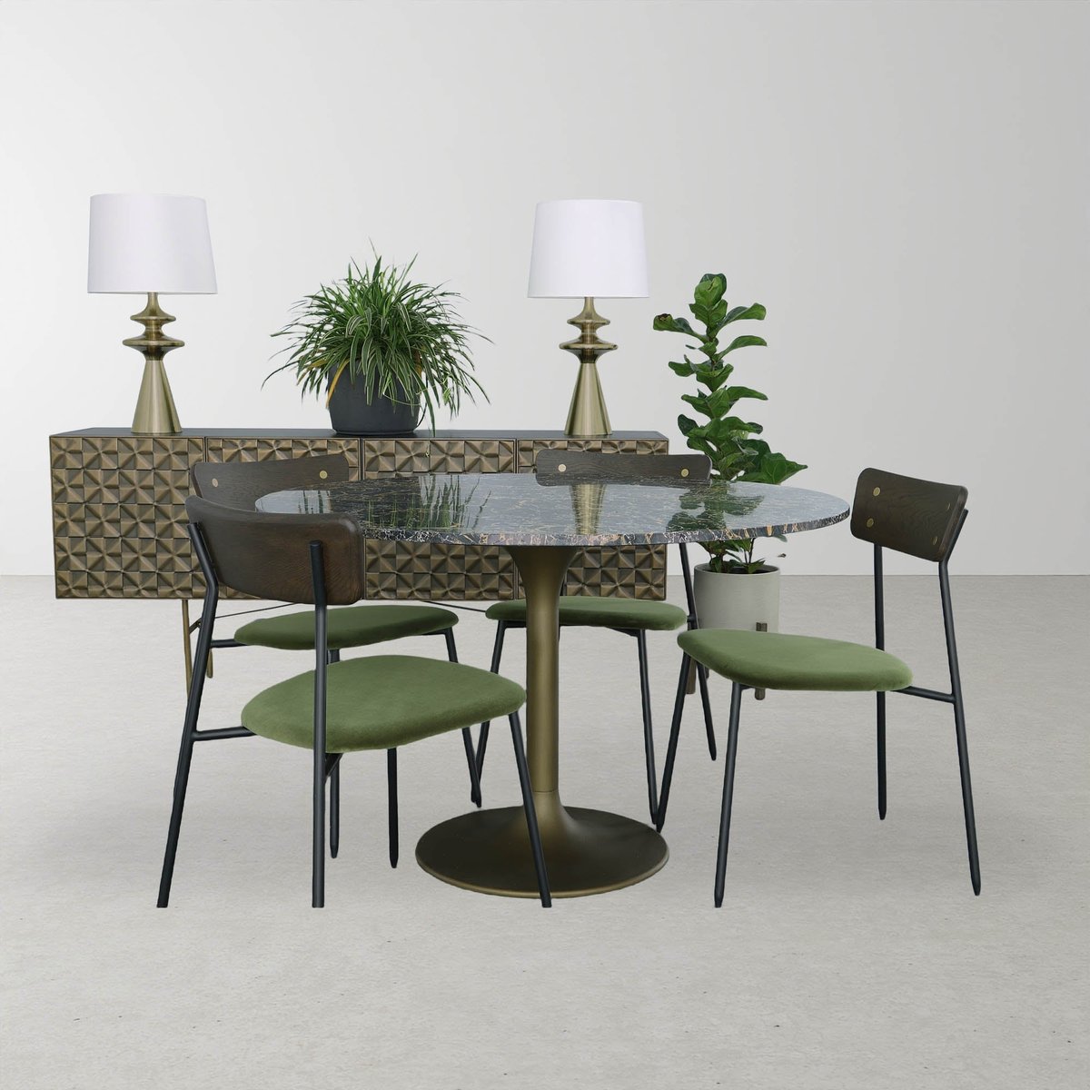 LH Home Symphony Aluminum Table Lamp