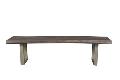 LH Home TAJ Wood Top Dining Bench