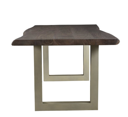LH Home TAJ Wood Top Rectangular Dining Table