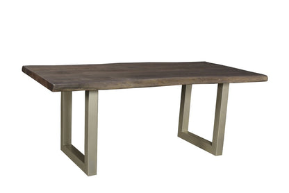 LH Home TAJ Wood Top Rectangular Dining Table