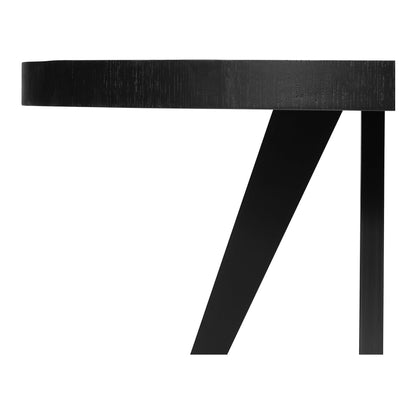 Parq Wood Black Round Dining Table