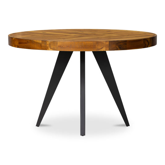 60 in. Parq Natural Acacia Veneer Round Dining Table