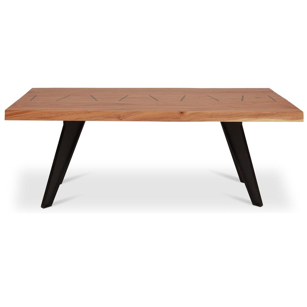 Cross Natural Solid Chamcha Rectangular Dining Table