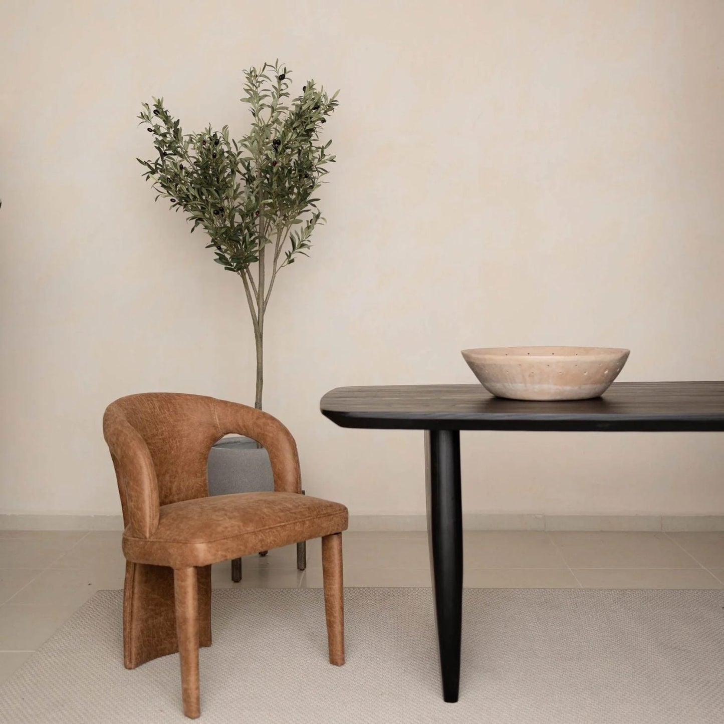 LH Home Tonic Wood Rectangular Dining Table